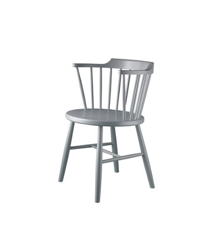 FDB Møbler J18 Esszimmerstuhl SH: 45 cm - Hellgrau