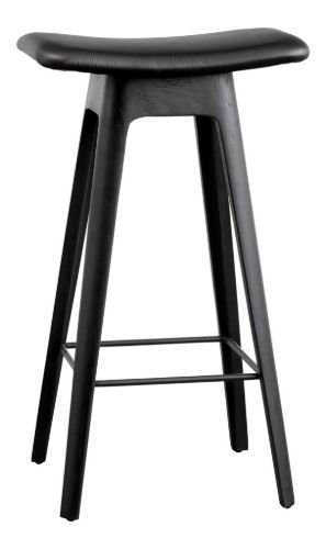 Andersen Furniture HC1 barstol SH: 67 cm - Sort Læder/Sort