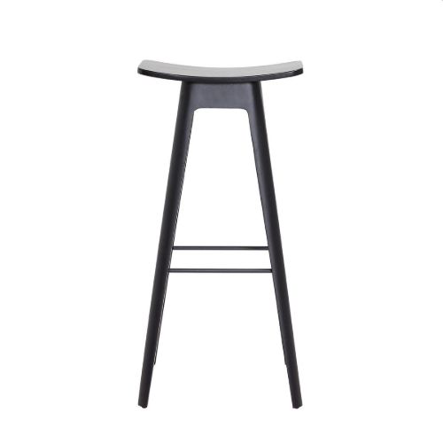 Andersen Furniture HC1 Barhocker SH: 80 cm – Schwarzes Furnier/Schwarz