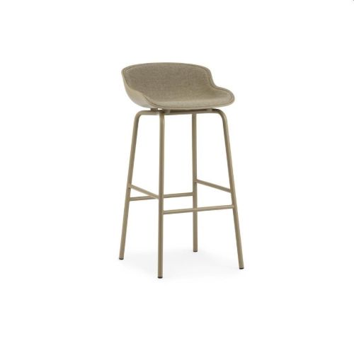 Normann Copenhagen Hyg Barstol Frontpolstret SH: 75 cm - Chain/Stål