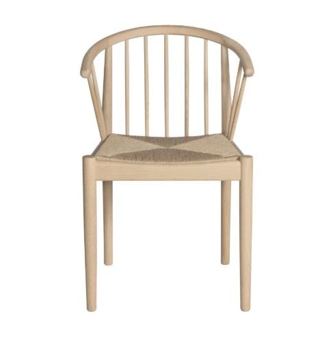 Haslev Lindeberg Stuhl SH 45 cm – Naturgeflecht / unbehandelte Eiche