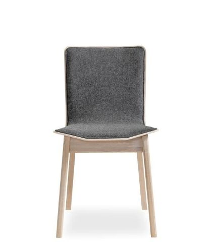 Skovby SM807 Esstischstuhl H: 82 cm - Weiß geölte Eiche / Touche 99