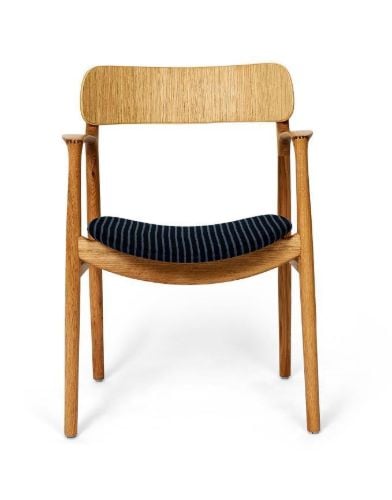 Bent Hansen Asger Stol M. Polstring H: 80 cm - Eg,Olieret / 30-999/355 Langeland Nord F
