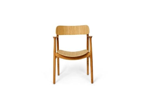 Bent Hansen Asger Træstol M. Træsæde H: 80 cm - Eg, Olieret