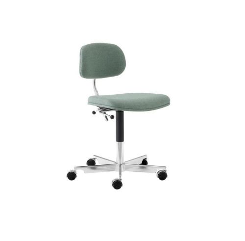 Montana Kevi 2534U Fuldpolstret Kontorstol SH: 40-53  cm - Re-wool 858/Blankpoleret Stel