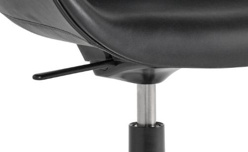 HAY AAC155 Drehstuhl About A Chair SH: 44 cm – Schwarz pulverbeschichtetes Aluminium/Sense Black