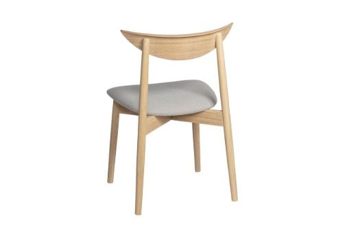 Haslev Symphony Esszimmerstuhl SH: 43 cm - Weiß geölte Eiche/Cura 61168