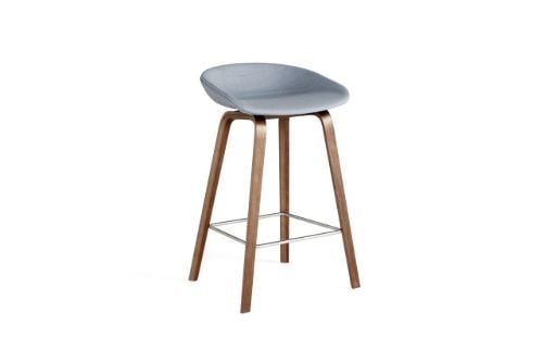 HAY AAS 33 Barstol Low Polstret SH: 65 cm - Atlas 711/Walnut