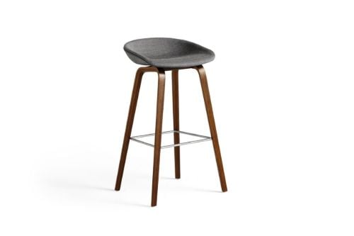 HAY AAS 33 Barstol High Polstret SH: 75 cm - Remix 152/Walnut