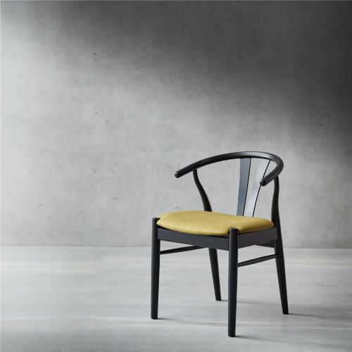 Findahl by Hammel Frida Stuhl SH: 46 cm – Schwarz lackierte Eiche / Korsika160