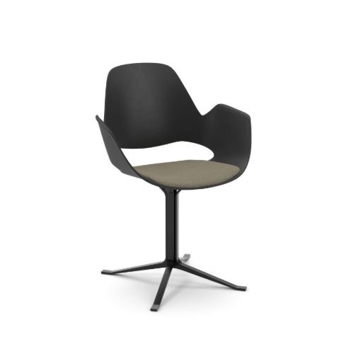 HOUE FALK Stol Sort H: 83 - Søjleben/Beige