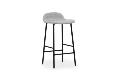 Normann Copenhagen Form Barhocker SH: 65 cm – Partner Grau/Stahl