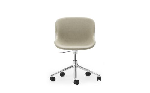 Normann Copenhagen Hyg Drejestol m. Højdejustering Fuldpolstret SH: 46 cm - Upminster/Aluminium