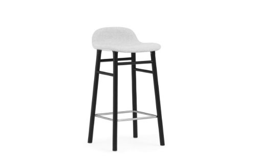 Normann Copenhagen Form Barhocker SH: 65 cm – Partner Grau/Schwarze Eiche