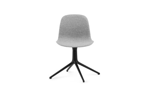 Normann Copenhagen Form Drejestol SH: 44cm - Partner Grey/Sort Aluminium