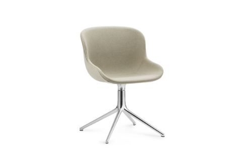Normann Copenhagen Hyg Drehstuhl Vollgepolstert SH: 46 cm – Upminster/Aluminium