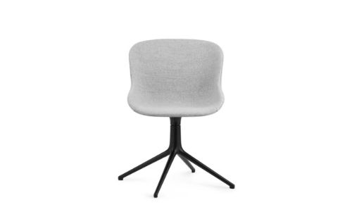 Normann Copenhagen Hyg Drejestol Fuldpolstret SH: 46 cm - Partner/Sort Aluminium
