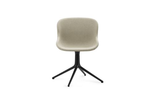 Normann Copenhagen Hyg Drejestol Fuldpolstret SH: 46 cm - Upminster/Sort Aluminium