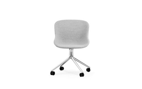 Normann Copenhagen Hyg Drejestol m. Hjul Fuldpolstret SH: 46 cm - Partner/Aluminium