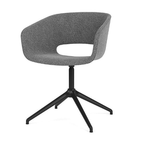 Montana Marée 404 Swivel Kontorstol på ben SH: 46,5 cm - Hallingdal 166/Sort Aluminium