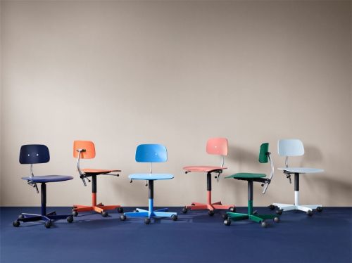 Montana Kevi 2533 Bürostuhl m. Alu-Kappe SH: 38–51 cm – Schnee