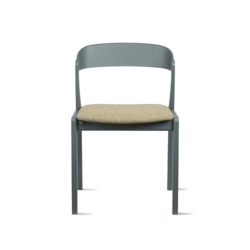 Skovby SM825 Esszimmerstuhl H: 77 cm – Grün lackierte massive Buche/Brahms 15