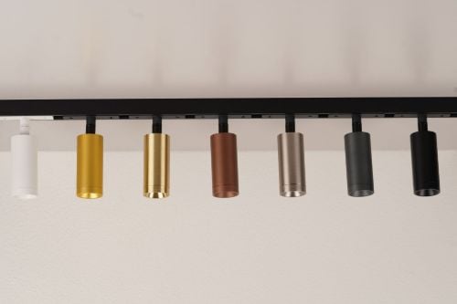 ANTIDARK Designline Domino GU10 Ø: 3,5 cm - Aluminium/Schwarz