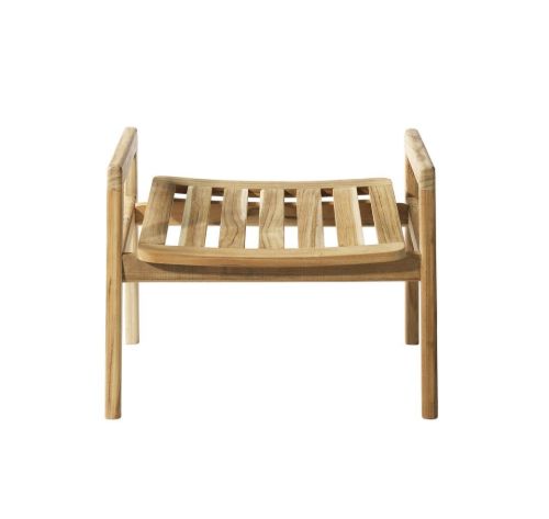 FDB Furniture M7 Sammen Fußhocker - Massives Teakholz/Natur VORBESTELLUNG APRIL 2026