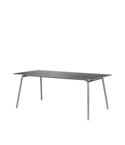 FDB Møbler M21 Tile Garden Gartentisch 90 x 180 cm – Edelstahl/Stein