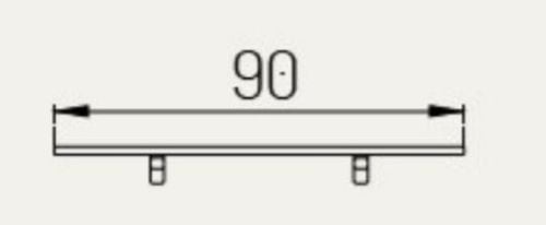 FDB Møbler M4 Together Zwischenplatte für M2 und M3 90x185 cm – Massives Teakholz/Natur