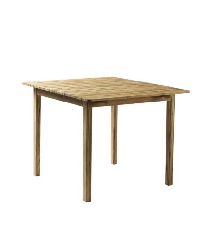 FDB Furniture M3 Sammen Gartentisch 90x104,5 cm - Massives Teakholz / Natur