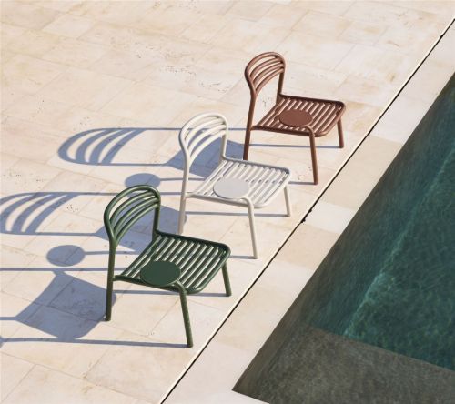 Cane-line Outdoor Bliss Loungesessel mit Beistelltisch - Aluminium/Sand