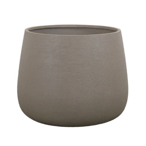 Cane-line Outdoor Soil Plantekrukke Rund Large - Glasfiber/Taupe