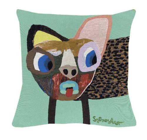 Poulin Design Leif Sylvester Pude 45x45 cm - Småplettet Hund
