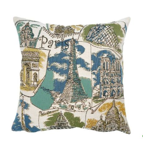 Poulin Design Paris Pude 45x45 cm - Paris Mon Amour Bleu