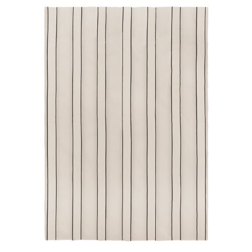 Ferm Living Twill Sengetæppe Single - Off-White/Black
