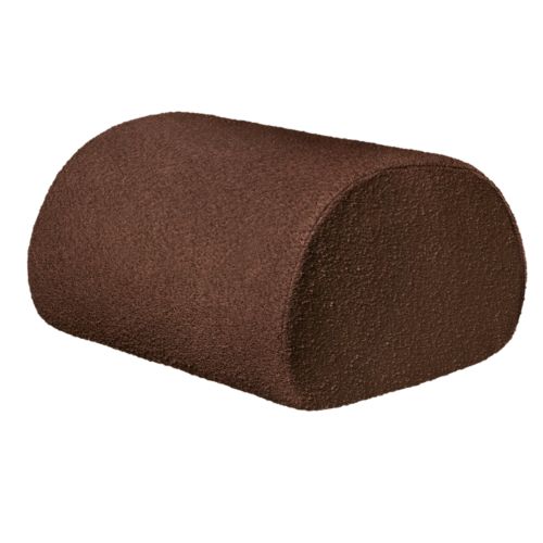 Ferm Living Rouli Puf - Bouclé/Chestnut Brown
