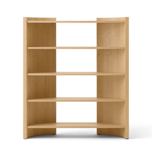 Audo Copenhagen Crescent Shelving High - Lakeret Egetræ