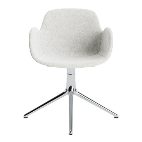 Normann Copenhagen Form Swivel Stol m. Armlæn - Aluminum/Hallingdal 110