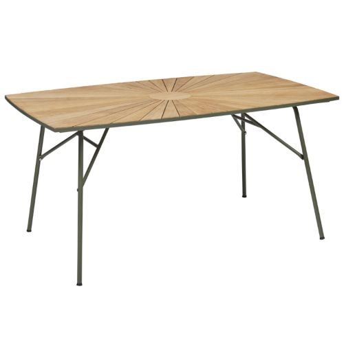 Mandalay Marguerit Havebord L: 144 cm - Olivengrøn/Teak