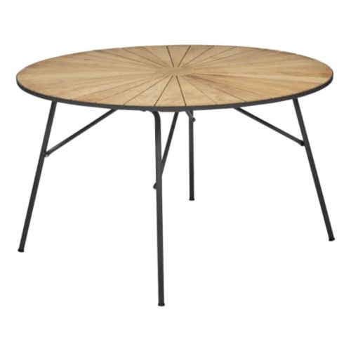 Mandalay Marguerit Havebord Ø: 120 cm - Teak/Antracit