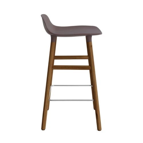 Normann Copenhagen Form Barhocker SH: 65 cm- Walnuss/Braun