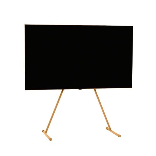 Pedestal Viva TV Stander - Metal/Apricot
