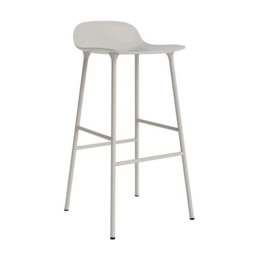 Normann Copenhagen Form Barhocker 75 cm - Stahl/Warm Grey