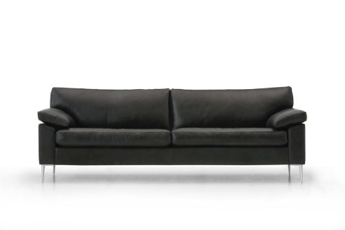 Mogens Hansen MH2163 3 Pers Sofa L: 225 cm - Premium Læder / Sort
