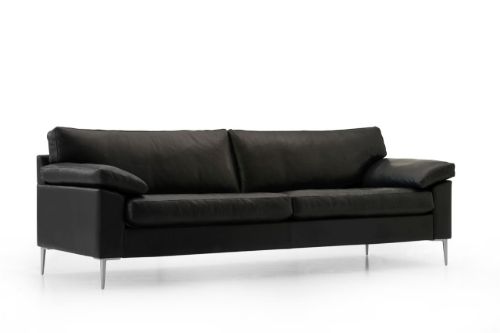 Mogens Hansen MH2163 3-Personen-Sofa L: 225 cm – Premium-Leder / Schwarz