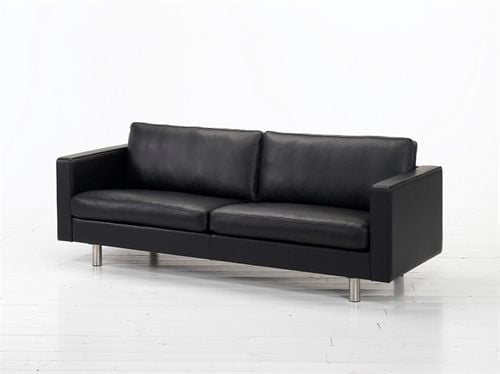 Mogens Hansen MH321 2,5 Pers Sofa L: 188 cm - Premium Læder / Sort