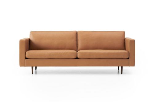 Mogens Hansen MH321 4 Pers Sofa L: 284 cm - Elmobatique Læder / Cognac Farvekode: 43001