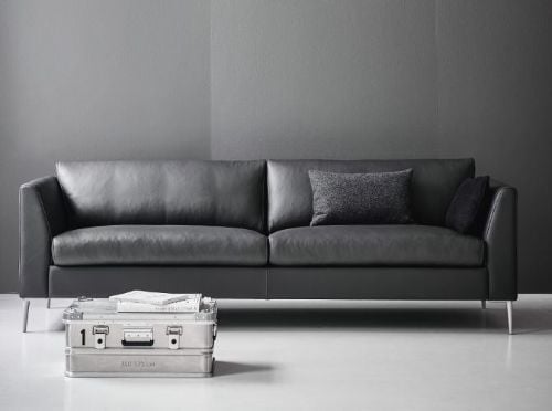 Mogens Hansen MH 272 2 1/2-Personen-Sofa L: 192 cm – Premium-Leder / Schwarz