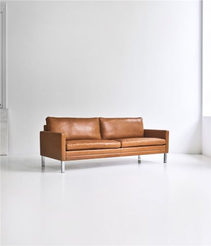 Mogens Hansen MH 376 3-Personen-Sofa L: 210 cm – Premium-Leder / Cognac